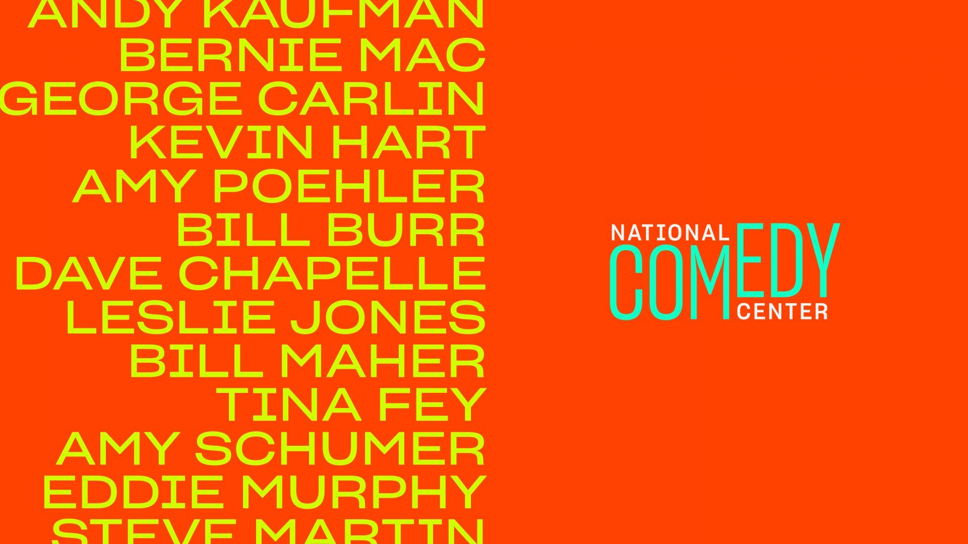 National Comedy Center campaign names