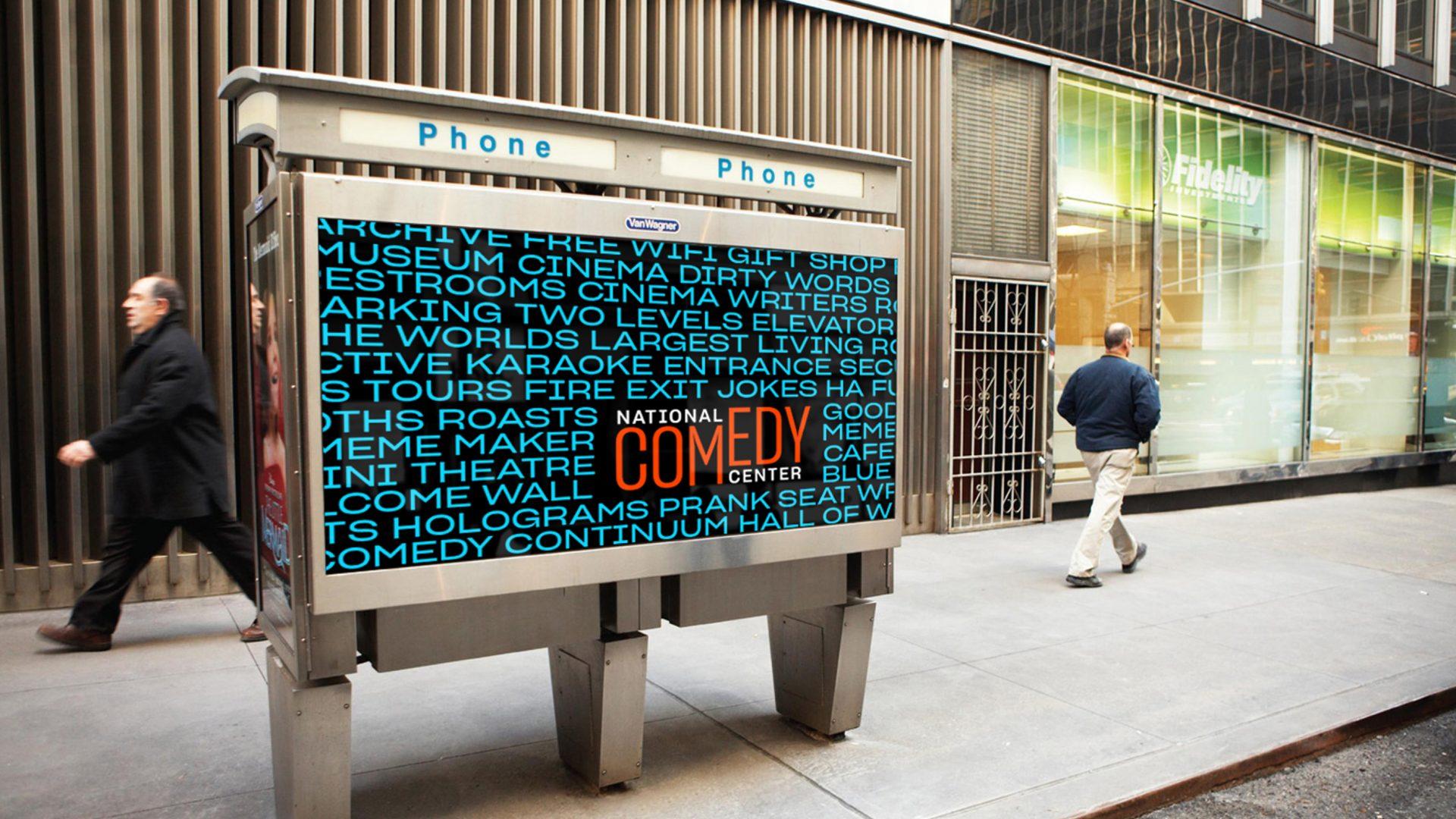 National Comedy Center street advertisement